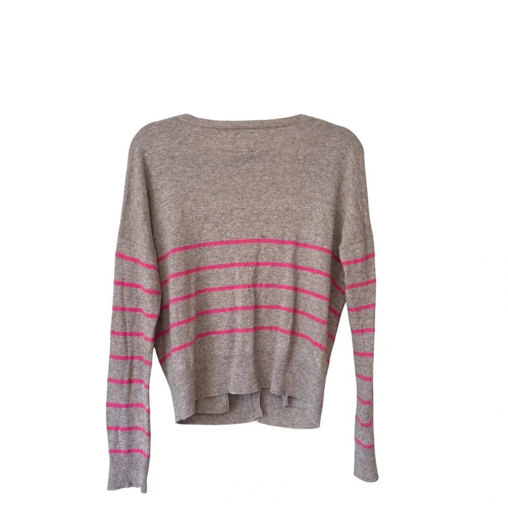 Y2K 2011‎ American Eagle Wool Blend Striped V-Neck Cardigan Sweater